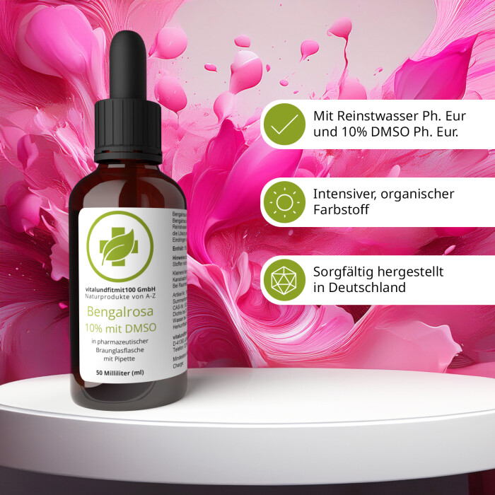 Bengalrosa 10% mit DMSO 50 ml